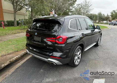 2023 BMW X3 Sdrive30I из США, поврежденный, VIN 5UX43DP00P9S10XXX